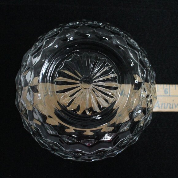 Vintage Homco 2 Piece Clear Glass Patterned Candle Holder - No Box - Picture 11 of 16